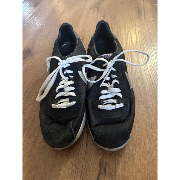 Nike Cortez Los Angeles Kings Black Suede Shoes CI9873-001 Men\'s Size 12